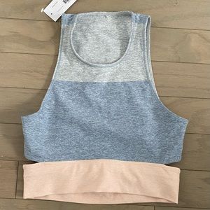 Outdoor Voices Tri-Tone Slashback Crop